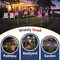 6 Pack 4th of July Decorations Outdoor Solar Lights, Red White and Blue Star Lights for National Day with American Flag, 2 Modes Waterproof Patriotic Light